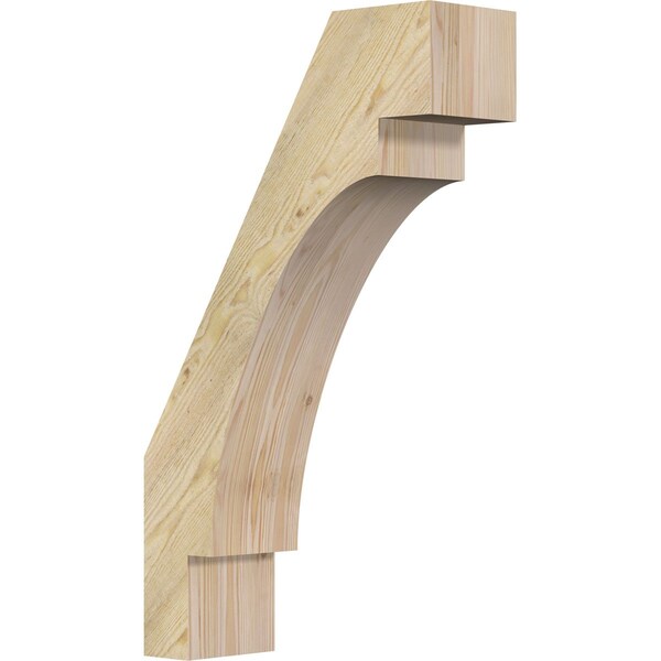 Ekena Millwork 6"W x 18"D x 30"H Merced Rough Sawn Knee Brace, Douglas Fir BRC06X18X30MRC00RDF - main